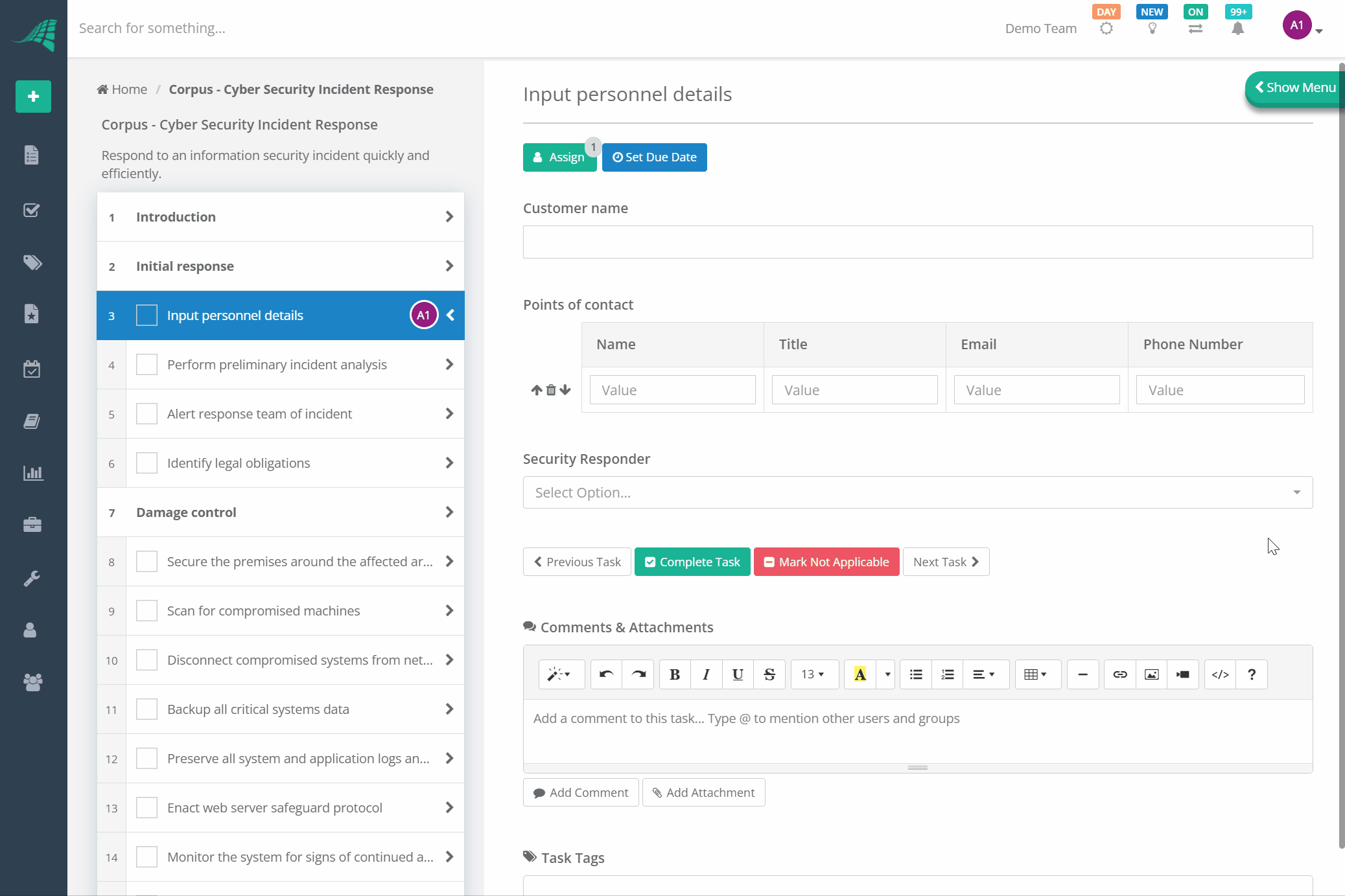 Dynamic Assignments in Checklists | CheckFlow