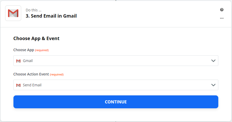 Gmail Send Email Action